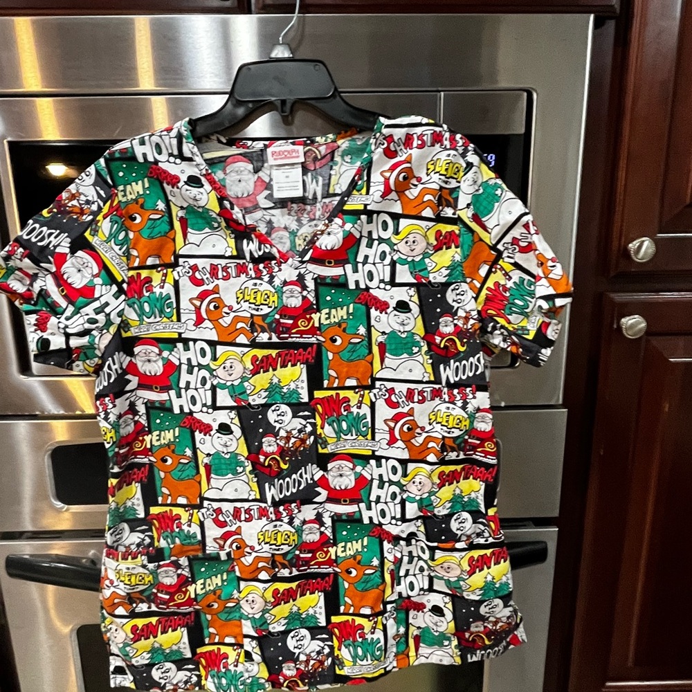 Rudolph Scrub top